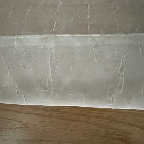 6 - 52" X 63" Royal Velvet Beige Textured Semi Sheer Window Panels with Grommets - Picture 6 of 6